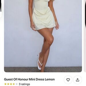 White Fox Boutique Lemon Mini Dress